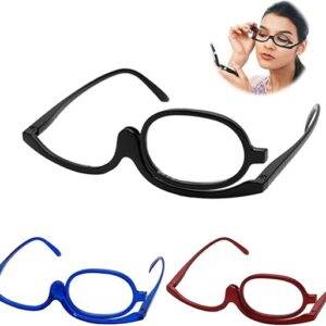 Lady Women Making Up Reading Glasses Folding Cosmetic Magnifying Eyeglasses - Image 2